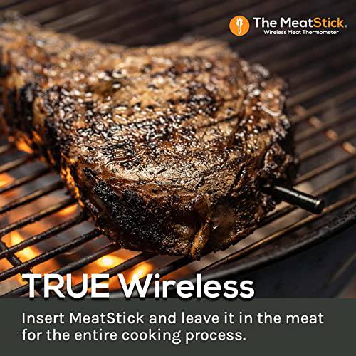 MeatStick WiFi Pro Set | Wireless Meat Thermometer with Bluetooth | Unlimited Range | for BBQ, Kitchen, Smoker, Air Fryer, Deep Frying, Oven, Sous Vide, Grill, Rotisserie - Grill Parts America
