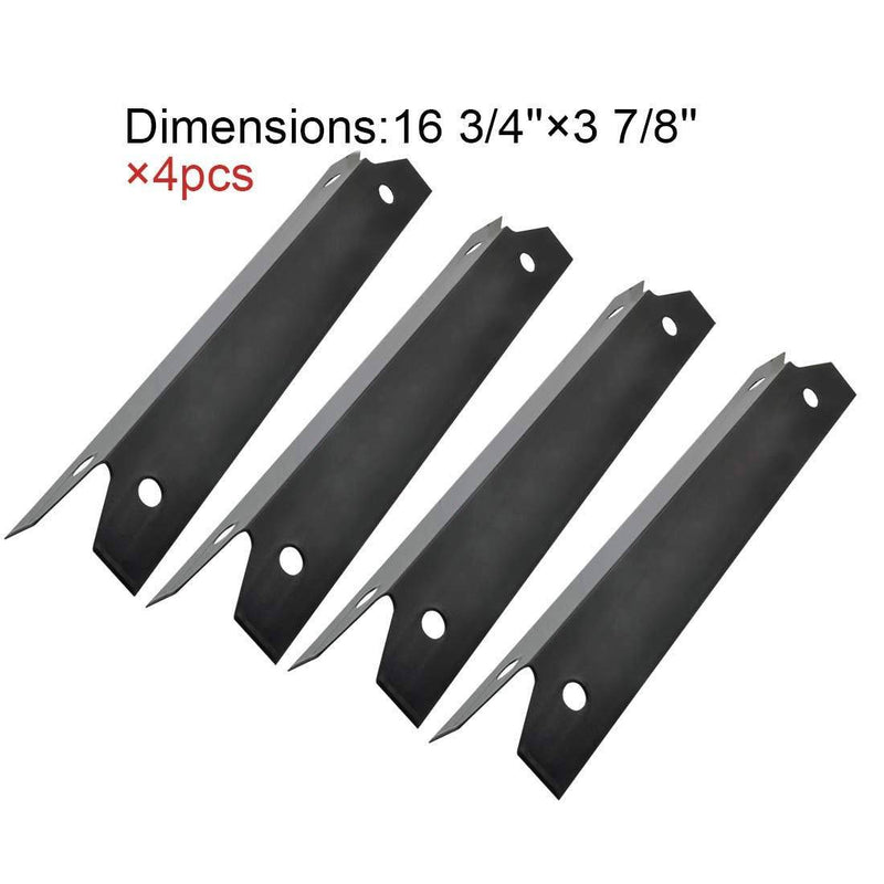 (4-pack) BBQ Gas Grill Heat Plate Porcelain Steel Heat Shield for Brinkmann - Grill Parts America