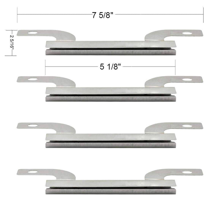 Hotsizz 09423(4-pack) Stainless Steel crossover tube Replacement for Select Gas Grill Models by Brinkmann and Others - Grill Parts America