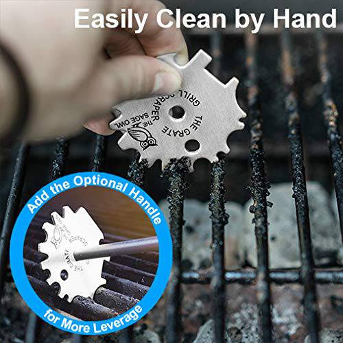 Stainless Steel BBQ Grill Scraper - Safer Than A Wire Brush for Cleaning Your Barbecue Grate - Grill Parts America