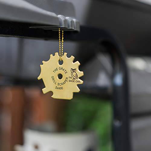 The Sage Owl Brass Barbeque Grill Cleaner - Thumbnail 3