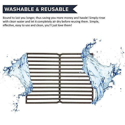 Think Crucial 2 Replacements for Weber Cooking Grate Fits Weber Grills, Compatible with Part # 7522, 15" x 11.3" x 0.5" - Grill Parts America