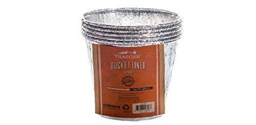 Traeger Pellet Smoker Grill Grease Bucket Aluminum Disposible Liner - 5 Pack - Grill Parts America