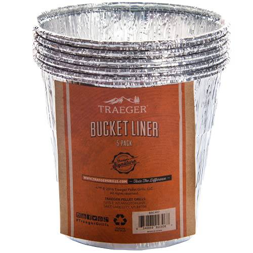 Traeger Grills BAC407z 5-Pack Bucket Liner, Basic Pack - Grill Parts America