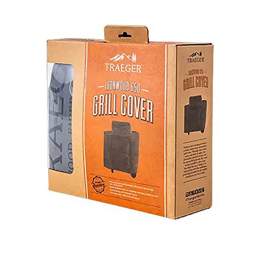 Traeger Pellet Grills BAC505 Ironwood 650 Full-Length Grill Covers, Grey - Grill Parts America