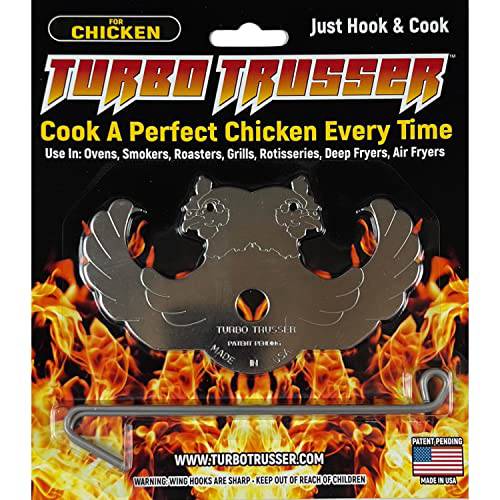 Turbo Trusser - Truss Poultry for Ovens, Smokers, Roasters, Grills, Rotisseries, Fryers (Chicken), Stainless Steel - Grill Parts America