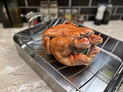 Turbo Trusser - Truss Poultry for Ovens, Smokers, Roasters, Grills, Rotisseries, Fryers (Chicken), Stainless Steel - Grill Parts America