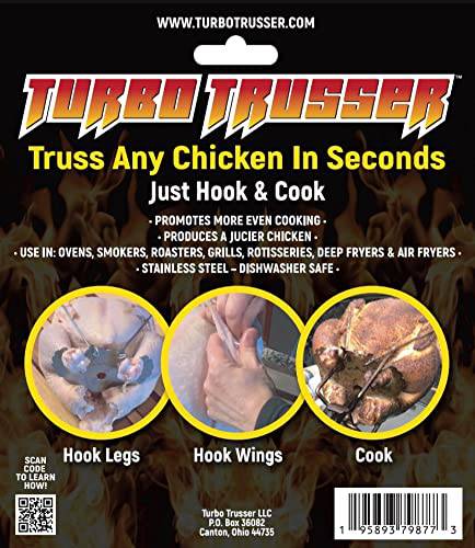 Turbo Trusser - Truss Poultry for Ovens, Smokers, Roasters, Grills, Rotisseries, Fryers (Chicken), Stainless Steel - Grill Parts America
