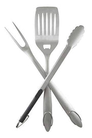 Heavy Duty BBQ Grilling Tools Set - Professional Grade 18" Long Stainless Steel 3-Piece - Grill Parts America