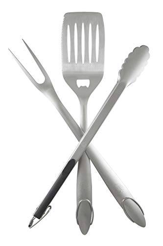 Heavy Duty BBQ Grilling Tools Set - Professional Grade 18" Long Stainless Steel 3-Piece - Grill Parts America
