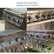Unicook Grill Control Knob, 4 Pack with Nonslip Grip - Grill Parts America