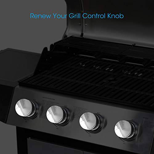 Unicook Grill Control Knob, 4 Pack with Nonslip Grip - Grill Parts America