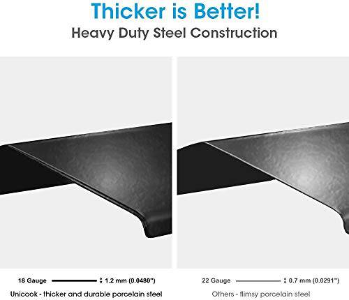 Unicook Porcelain Steel Heat Plate, Extends from 11.75" up to 21" L, Pack of 1 - Grill Parts America