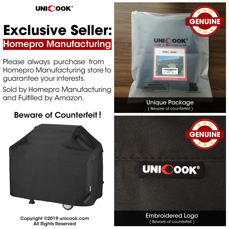 Unicook Heavy Duty Waterproof Barbecue Gas Grill Cover, 60-inch BBQ Cover Nexgrill - Grill Parts America