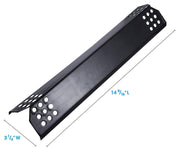 Unicook Porcelain Grill Heat Plate 4 Pack, Gas Grill Replacement Parts, 14 9/16" L Heat Shield, Flavorizer Bars, Heat Shield Plate - Grill Parts America