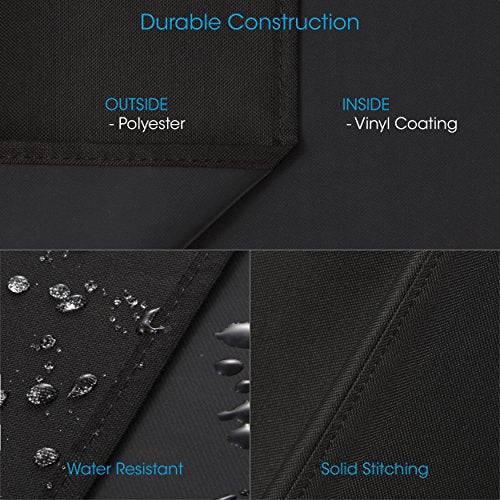 Unicook Charcoal Grill Offset Smoker Cover, Outdoor Heavy Duty Waterproof Smokestack BBQ Grill Cover - Grill Parts America