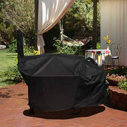 Unicook Charcoal Grill Offset Smoker Cover, Outdoor Heavy Duty Waterproof Smokestack BBQ Grill Cover - Grill Parts America