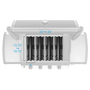 Unicook Porcelain Large Grill Heat Plate 4 Pack, 6'' Extra Width, Extends from 15.75" to 18.75" Length - Grill Parts America