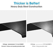 UNICOOK Universal Replacement Heavy Duty Adjustable Porcelain Steel Heat Plate Shield / Flavorizer Bar Extends from 11.75" up to 21" L, 4 Pack - Grill Parts America
