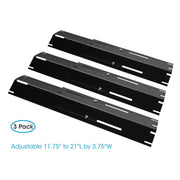 Unicook Universal Replacement Heavy Duty Adjustable Porcelain Steel Heat Plate Shield, Heat Tent, Flavorizer Bar, Burner Cover, Flame Tamer - Grill Parts America