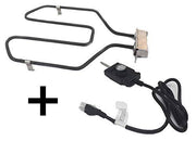 Unifit 120V AC 15A Electric Smoker/Grill Analog Temperature Controller Heating Element Replacement Kits up to 1750 Watts (1 Set) - Grill Parts America