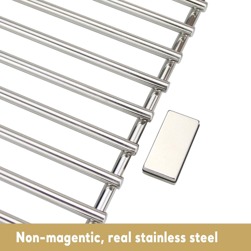 Uniflasy 17 Inches Cooking Grates for Home Depot Nexgrill 720-0830H Gas Grill, Stainless Steel Grill Cooking Grids, 2 Pack - Grill Parts America