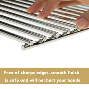 Uniflasy 17 Inches Cooking Grates for Home Depot Nexgrill 720-0830H Gas Grill, Stainless Steel Grill Cooking Grids, 2 Pack - Grill Parts America