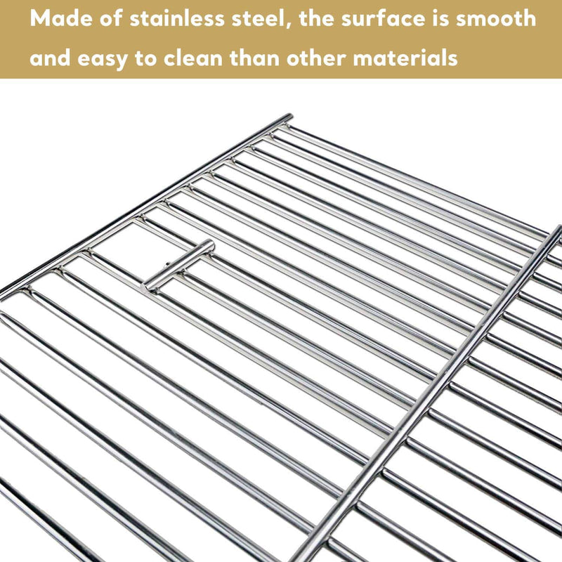 Uniflasy 17 Inches Cooking Grates for Home Depot Nexgrill 720-0830H Gas Grill, Stainless Steel Grill Cooking Grids, 2 Pack - Grill Parts America