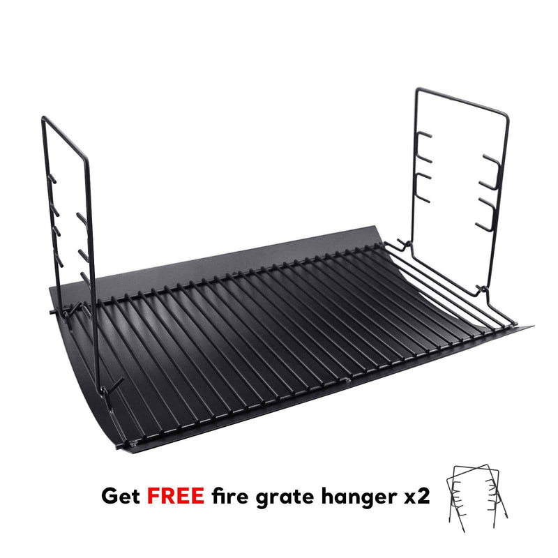 Uniflasy 20 Inches Ash Pan/Drip Pan, Replacement Part with 2pcs Fire Grate Hanger - Grill Parts America