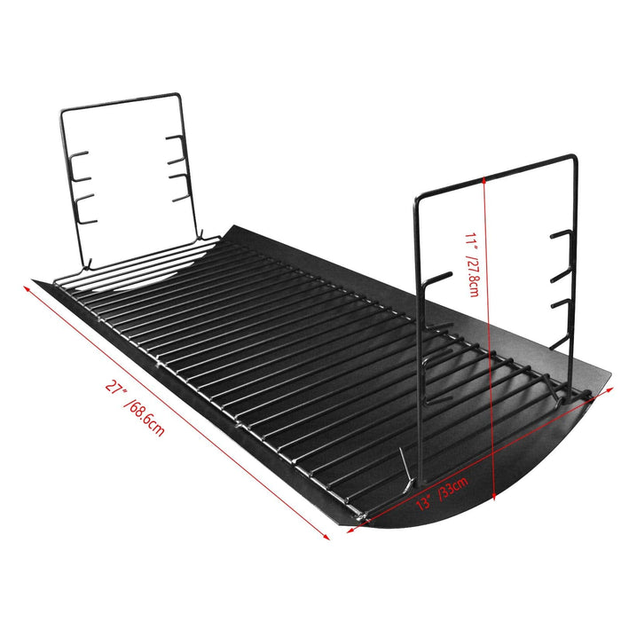 Uniflasy 27 Inches Ash Pan/Drip Pan for Chargriller 1224, 1324, 2121, 2222, 2727, 2828, 2929 Charcoal Grills, Charbroil 17302056 - Grill Parts America