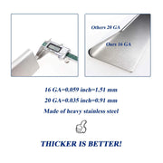 Utheer 7620 Grill Flavor Bars 17.5 Inch for Weber Genesis 300 Series E310 S310 E320 E330 EP310 EP320 EP330 Gas Grill Replacement Parts (Front Mounted Control Panel), 16 GA Non Magnetic Stainless Steel - Grill Parts America