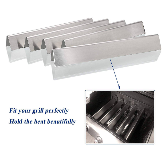Utheer 7620 Grill Flavor Bars 17.5 Inch for Weber Genesis 300 Series E310 S310 E320 E330 EP310 EP320 EP330 Gas Grill Replacement Parts (Front Mounted Control Panel), 16 GA Non Magnetic Stainless Steel - Grill Parts America