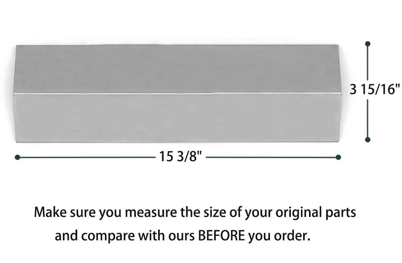 VICOOL 15 3/8'' Grill Heat Plate Replacement for Brinkmann 810-3660-S, 810-2511-S - Grill Parts America
