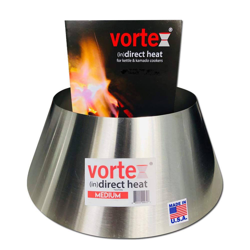 VORTEX (IN)DIRECT HEAT for Charcoal Grills, Medium Size - Fits Weber Kettle 22 26.75 WSM Smokey Mountain XL Kamado XL Big Green Egg - Grill Parts America