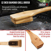 Weber 12" Bamboo Grill Brush - Grill Parts America
