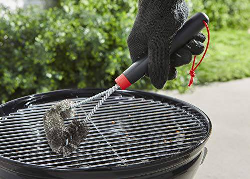 Weber 12" Three-Sided Grill Brush - Grill Parts America