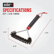 Weber 12" Three-Sided Grill Brush - Grill Parts America