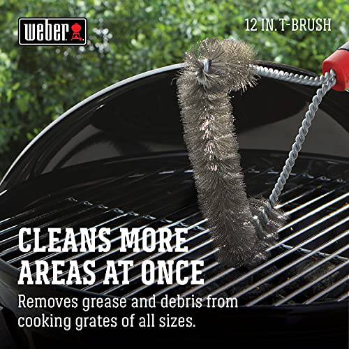 Weber 12" Three-Sided Grill Brush - Grill Parts America