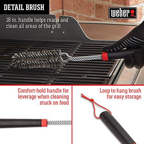Weber 18" Detail Brush - Grill Parts America