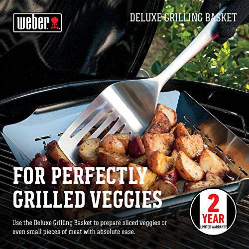 Weber 6434 Professional-Grade Vegetable Basket - Grill Parts America