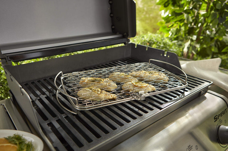 Weber 6471 Original Stainless Steel Fish Basket, Large - Grill Parts America
