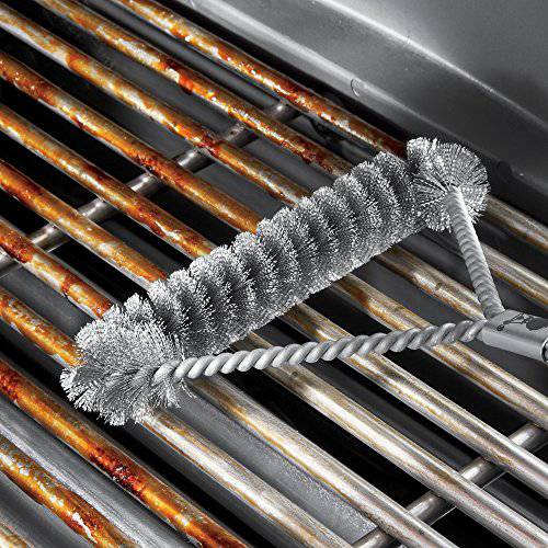 Weber 6494 12-Inch 3-Sided Grill Brush - Grill Parts America