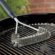 Weber 6494 12-Inch 3-Sided Grill Brush - Grill Parts America