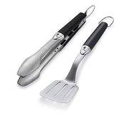Weber 6645 Original Portable 2-Piece Stainless Steel Tool Set - Grill Parts America