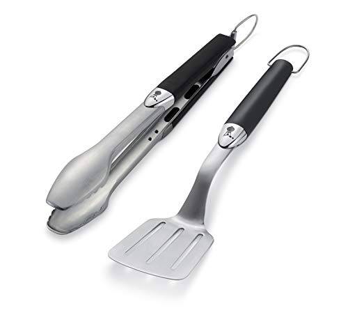 Weber 6645 Original Portable 2-Piece Stainless Steel Tool Set - Grill Parts America