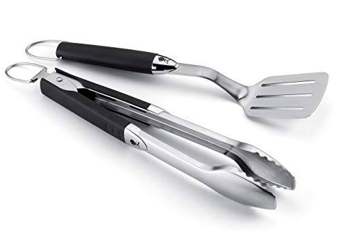Weber 6645 Original Portable 2-Piece Stainless Steel Tool Set - Grill Parts America