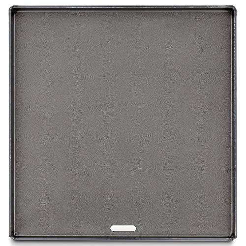 Weber 7672 Crafted Series Flat Top Griddle Bundle with Deco Essentials Pair of Red Heat Resistant Oven Mitt - Grill Parts America