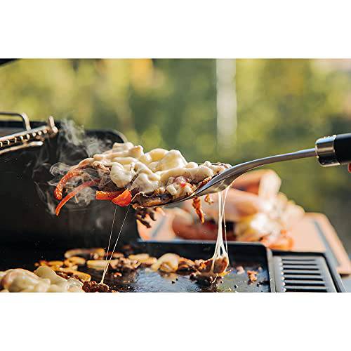 Weber 7672 Crafted Series Flat Top Griddle Bundle with Deco Essentials Pair of Red Heat Resistant Oven Mitt - Grill Parts America