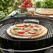 Weber 8836 Gourmet BBQ System Pizza Stone with Carry Rack - Grill Parts America