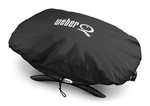 Weber 7117 Premium Grill Cover, Fits Q 100/1000 Series, Black - Grill Parts America